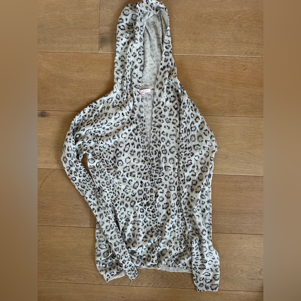 Rebecca Taylor leopard cheetah cardigan size S